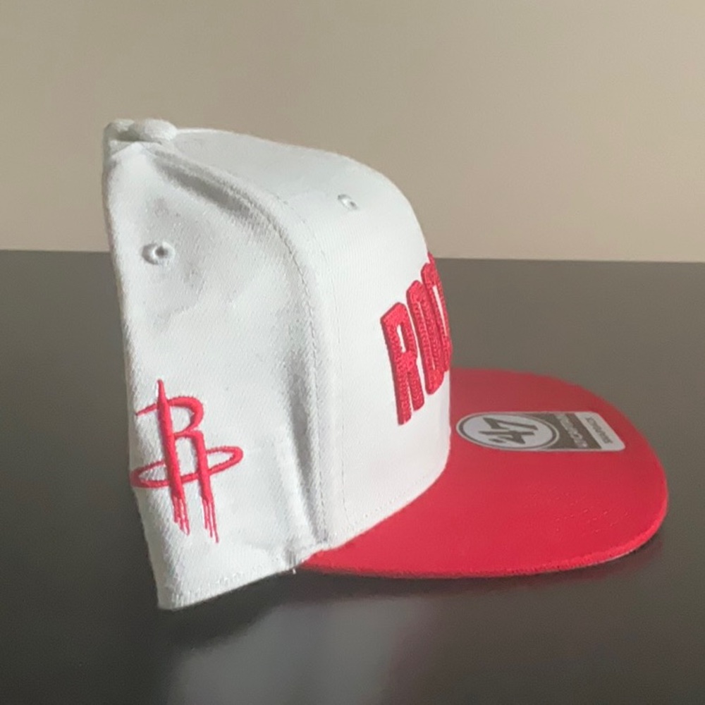 47 Brand Rockets Snapback Hat - Red and White - Picture 3 of 9